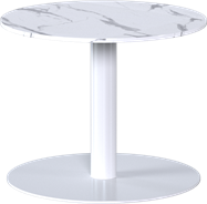 White Halo Side Table